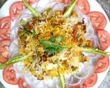 A picture of step 9 of Hyderabadi dum biryani.