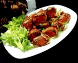 รูปขั้นตอนการทำที่ 4 ของ ปีกไก่ยัดไส้ข้าวเหนียวไข่เค็ม(เครื่องแน่นมาก) Glutinous Rice & Salted Egg Yolk Stuffed Chicken Wings