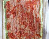 A picture of step 5 of Raspberry & Pistachio Rolled Yule Log.