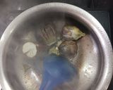 A picture of step 1 of Baingan- Musalam.