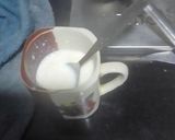 A picture of step 1 of China grass halwa.