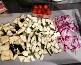 Une image de l'étape 1 de Crumble de légumes d'été.