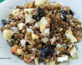 Foto del paso 8 de la receta: Ensalada de lentejas con atún y huevo