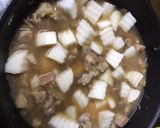 Hình bước làm 2 của món Ba rọi kho củ cải