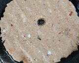 A picture of step 4 of Masala ragi roti.