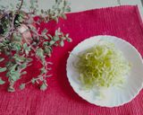 A picture of step 5 of Lauki ka Lachcha in Kewda flavour.