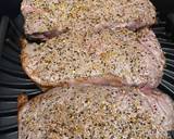Dinner for 2 date night Grilled steak, wt (grilled banana)stuffed spinach mushrooms and fries recipe step 1 photo
