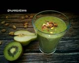 Foto langkah ke 2 dari resep Greentea-Pear Smoothies #PR_smoothies.