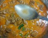 A picture of step 8 of Achari masala Soya chaap.