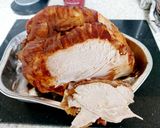 A picture of step 5 of My Roasted Turky Crown with Crisp Bacon on top 🤩.