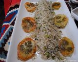 A picture of step 20 of Persian dill and fava beans rice with lamb shank (baghali polow BA mahichey).