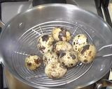 A picture of step 3 of Scotched Quail Egg with Chorizo.