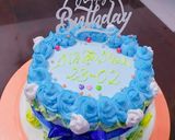 Hình bước làm 7 của món Bánh sinh nhật nhân sầu riêng