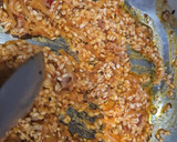 Foto del paso 6 de la receta: Arroz mantecoso de gochujang y papada ibérica con portobellos