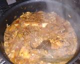 A picture of step 5 of Kadhai mutton.