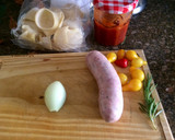Foto del paso 1 de la receta: Pasta caracol con salsa de chorizo