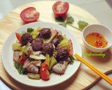 Hình bước làm 3 của món Lòng heo xào dưa chua