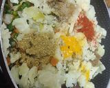 A picture of step 2 of French beans veggie appam.