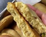 A picture of step 6 of White Chocolate, Salted Pistachio & Cranberry Cookie-Cakes. 🍪♥️🧁(egg free).