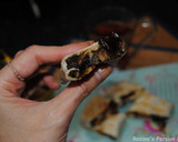 A picture of step 10 of Mashed dates and cheddar cheese wrapped in bread.