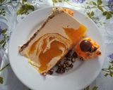 Tort serowy łaciaty z żelką brzoskwiniową krok przepisu 6 zdjęcie