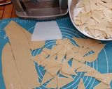 Foto langkah ke 3 dari resep Krupuk Pangsit (sambosa) super renyah tahan lama.