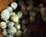 A picture of step 4 of Air Fryer Brussels Sprouts.