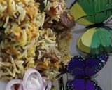A picture of step 5 of Mutton Biryani.