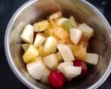 A picture of step 1 of Mix Fruit Jam.