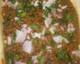 A picture of step 5 of Keema and potatoes in pastry puff.