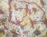 عکس مرحله 2 از دستور پیتزا مرغ و قارچ