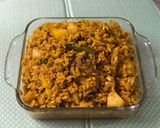 A picture of step 7 of Muri Ghonto: Bengali Yellow Rice with Fish Head.