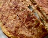 Foto langkah ke 5 dari resep Martabak Telur Simple Tanpa Tepung Tanpa digoreng.
