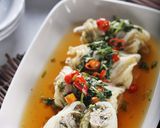 Foto langkah ke 6 dari resep Dimsum Sawi Isi Ayam.