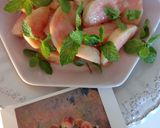 A picture of step 1 of Cold peach pasta with red rose sauce….