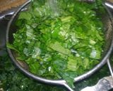 A picture of step 1 of Sarso Ka sagg.