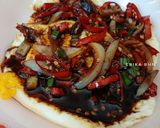 Foto langkah ke 5 dari resep Telur Ceplok Saus Kecap Pedas.