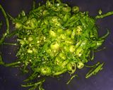 A picture of step 2 of Palak kofta kadhi.