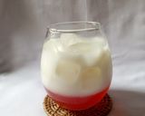 Foto langkah ke 3 dari resep Iced Rosella Matcha Latte.