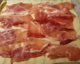 A picture of step 1 of Speck and brie pastry bites.