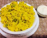 A picture of step 2 of Yellow mutter rice.