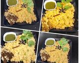 A picture of step 7 of Onion pulao Sindhi Special Bhughal Rice.