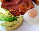 A picture of step 6 of My Bacon Grill & Avocado Breakfast.😍.