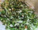 Foto langkah ke 4 dari resep Daun Kencur Terasi.