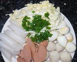 Hình bước làm 1 của món Tokbokki từ bánh tráng