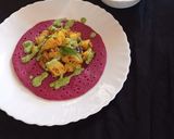 A picture of step 9 of Oats Pancake with Peanut chutney.