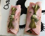 Une image de l'étape 11 de Tartines croquantes au jambon blanc,oignons nouveaux et sauce poivrons.
