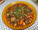 Une image de l'étape 24 de Lentilles vertes au lard, pommes fruits et carottes.