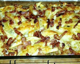 Foto del paso 7 de la receta: Lomo de merluza gratinada con mayonesa y varias guarniciones