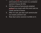 A picture of step 2 of Dil Khush Icecream.